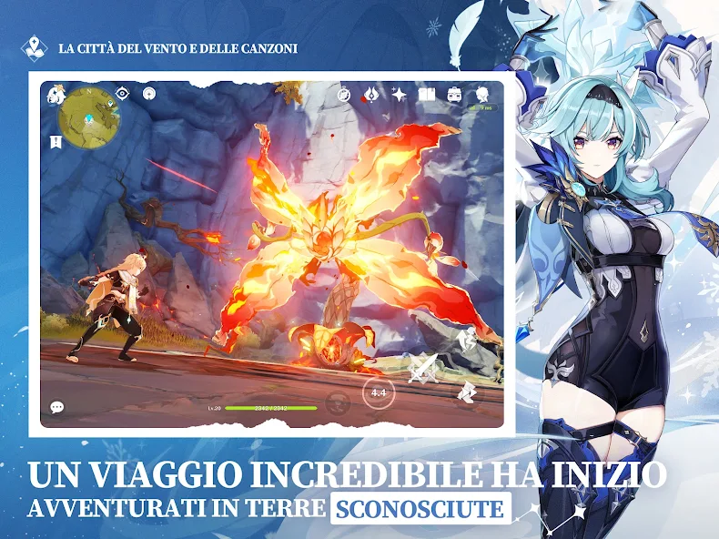Genshin Impact — schermata di gioco